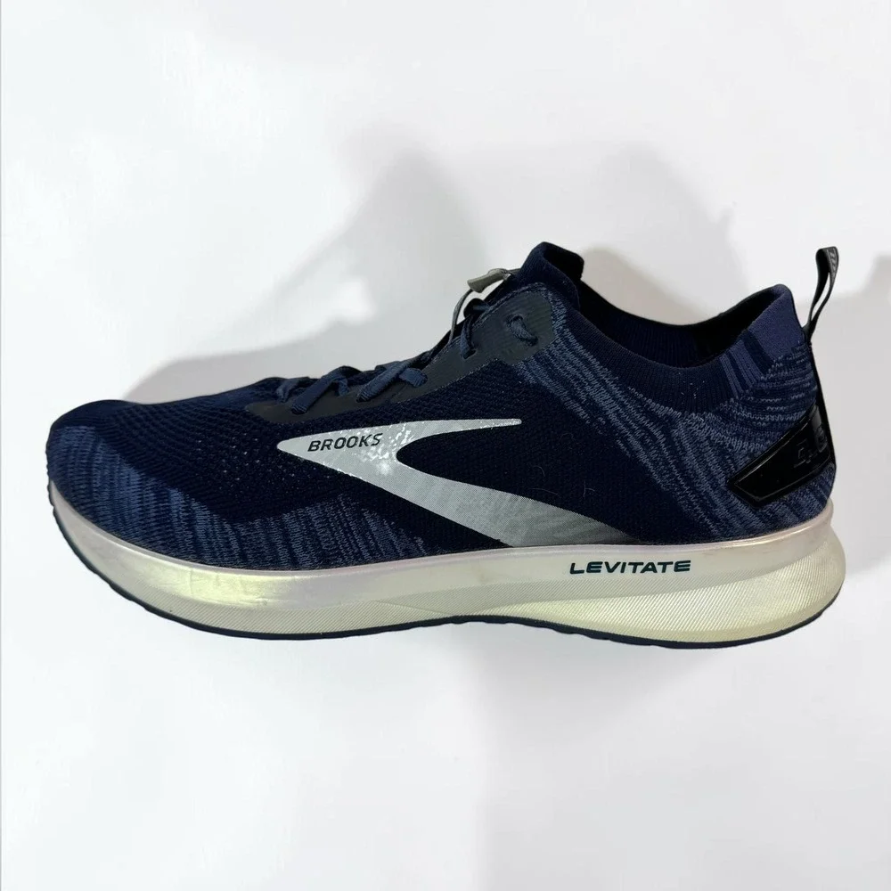 Brooks Levitate 4.0 Men's Navy Running Shoes Size 12 Excellent Energize Knit